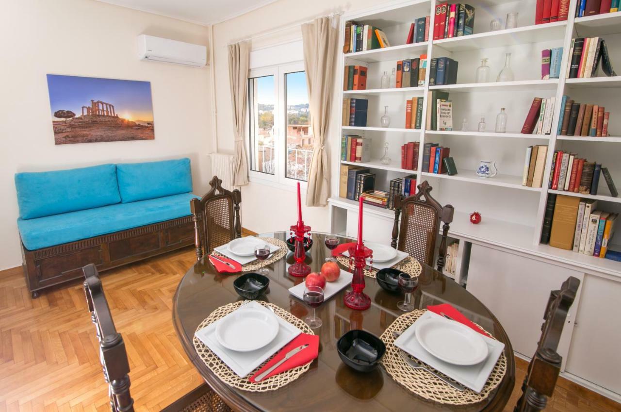 Ferienwohnung Magnificent Luxury Retrostyle Flat Acropolis View Athen Exterior foto